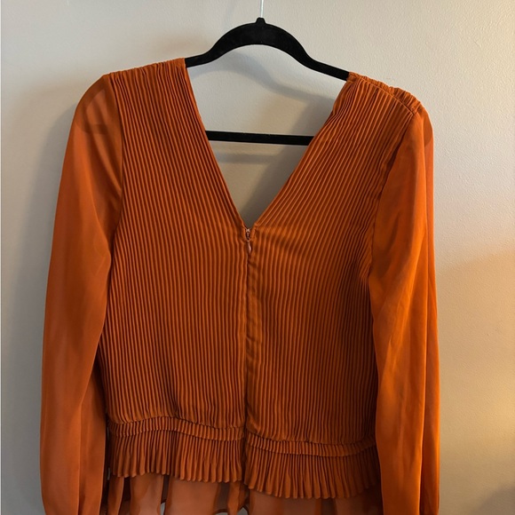 Rust Button-Down Blouse - Picture 3 of 3